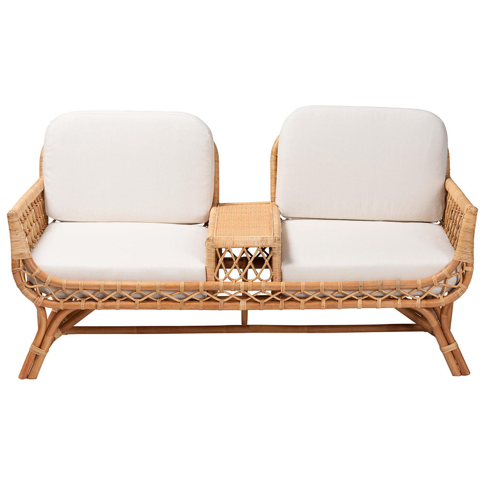 bali & pari - Pakis Sofa in Natural Rattan - Pakis-Light Honey-Sofa view 2