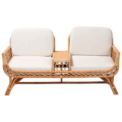 bali & pari - Pakis Sofa in Natural Rattan - Pakis-Light Honey-Sofa view 2