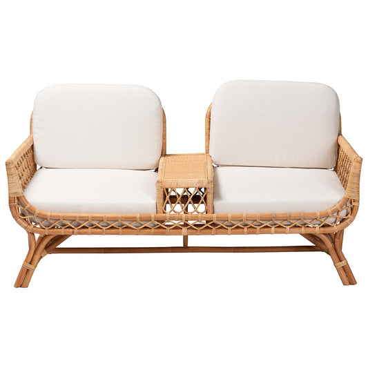 bali & pari - Pakis Sofa in Natural Rattan - Pakis-Light Honey-Sofa view 2