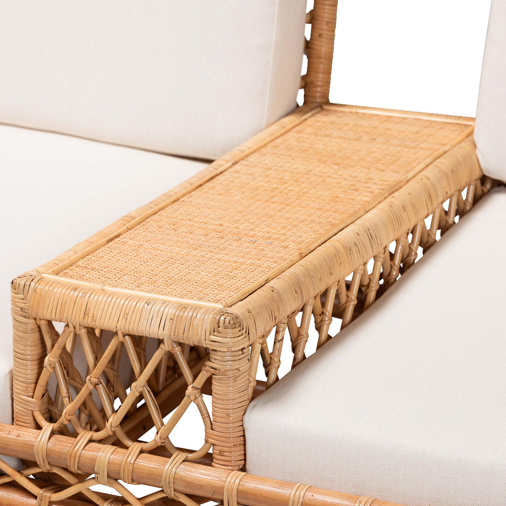 bali & pari - Pakis Sofa in Natural Rattan - Pakis-Light Honey-Sofa view 6