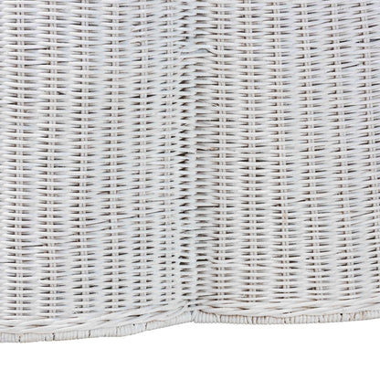 bali & pari - Palm Coffee Table in Chalk White  - Palm-White Rattan-Coffee Table view 2