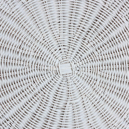 bali & pari - Palm Coffee Table in Chalk White  - Palm-White Rattan-Coffee Table view 3
