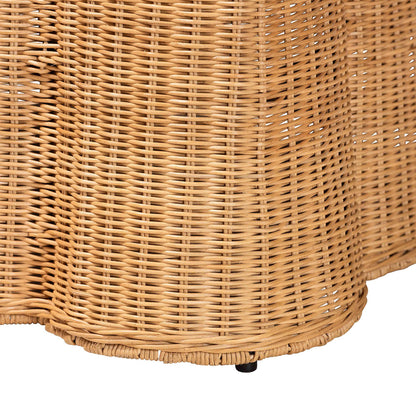 bali & pari - Palm Coffee Table in Light Honey - Palm-Light Honey Rattan-Rectangular-Coffee Table view 4