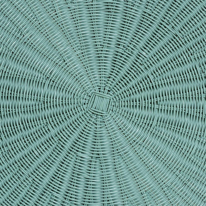 bali & pari - Palm Coffee Table in Seafoam Green - Palm-Green Rattan-Coffee Table view 4
