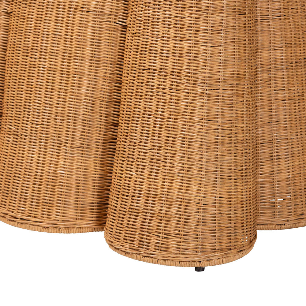 bali & pari - Palm Console Table in Honey - Palm-Light Honey Rattan-Console Table view 5