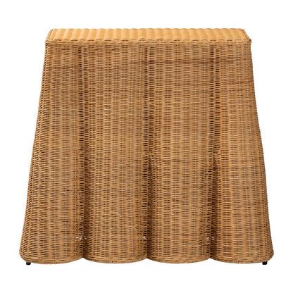 bali & pari - Palm Console Table in Light Honey - Palm-Small-Light Honey Rattan-Console Table view 2