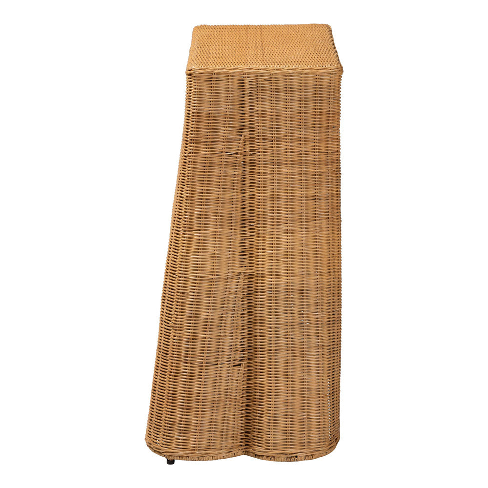bali & pari - Palm Console Table in Light Honey - Palm-Small-Light Honey Rattan-Console Table view 3