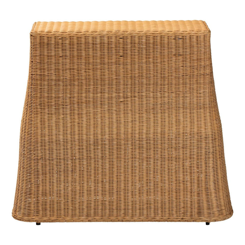 bali & pari - Palm Console Table in Light Honey - Palm-Small-Light Honey Rattan-Console Table view 4