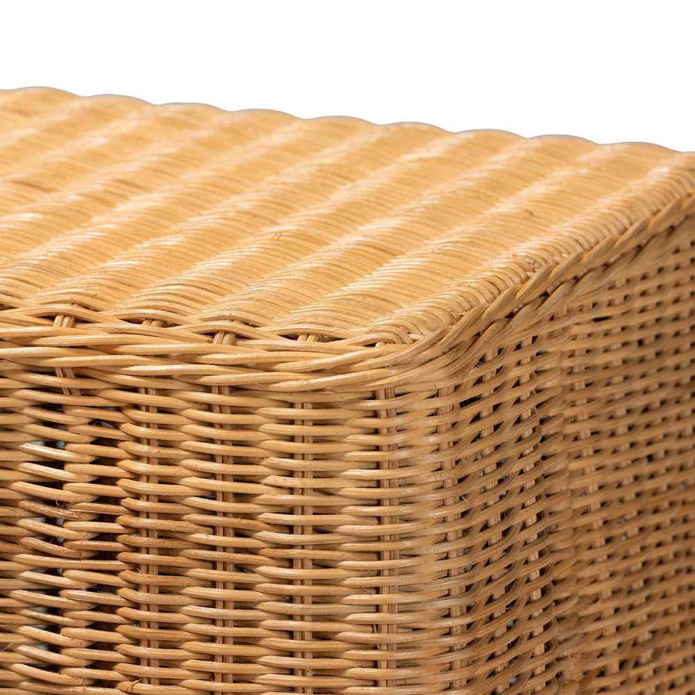 bali & pari - Palm Console Table in Light Honey - Palm-Small-Light Honey Rattan-Console Table view 5
