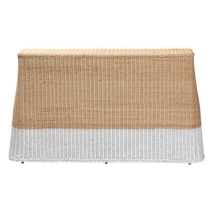 bali & pari - Palm Console Table in Natural Brown/White - Palm-Natural/White Rattan-Console Table view 4