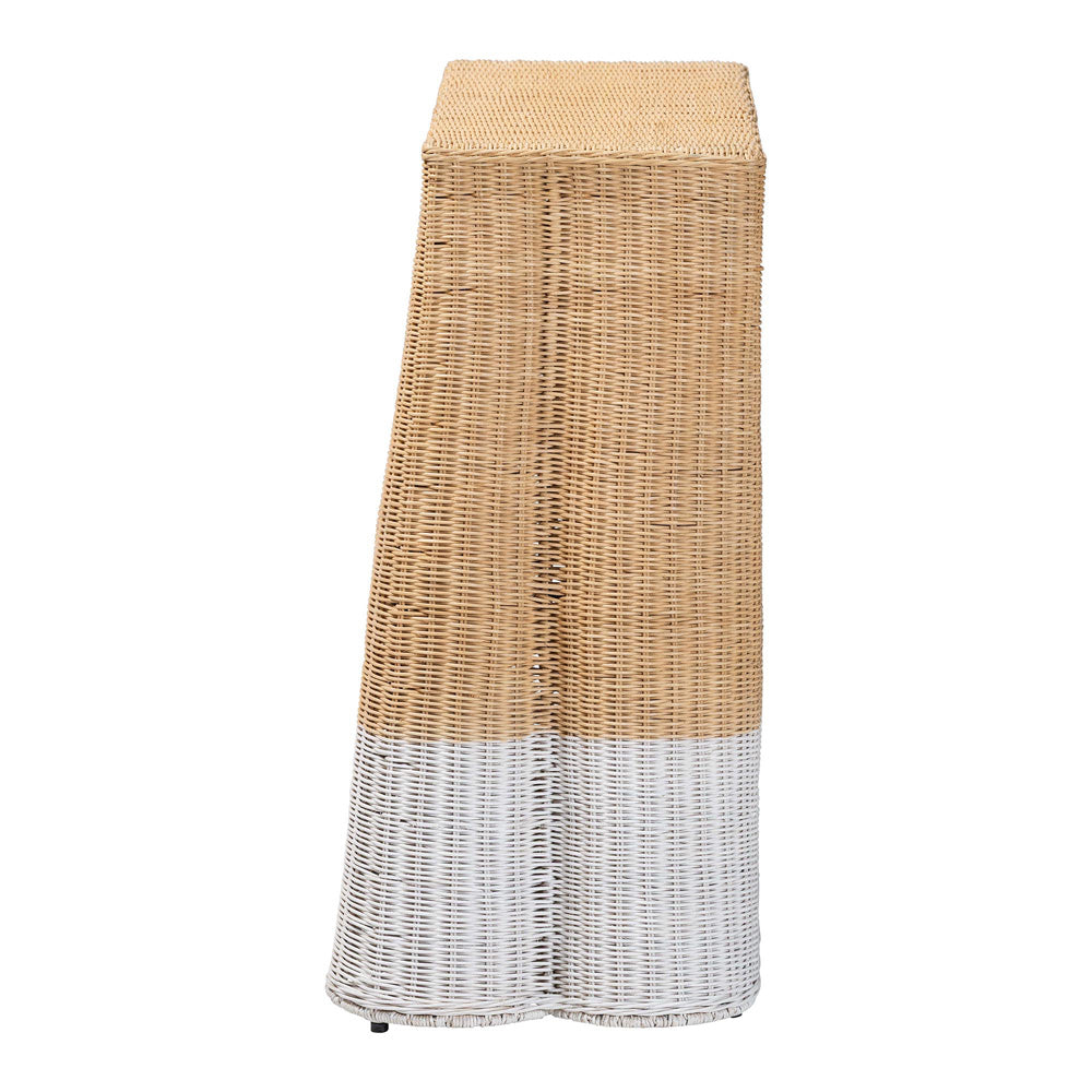 bali & pari  - Palm Console Table in Natural Brown/White - Palm-Small-Natural/White Rattan-Console Table view 3