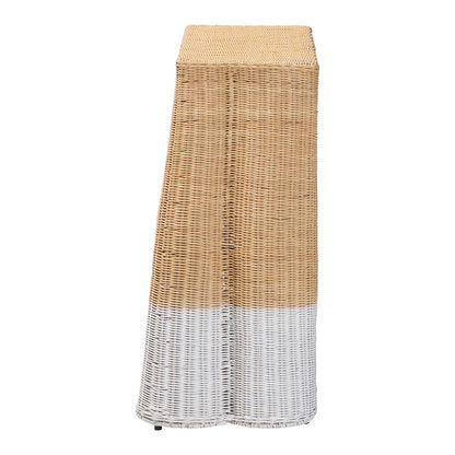 bali & pari  - Palm Console Table in Natural Brown/White - Palm-Small-Natural/White Rattan-Console Table view 3