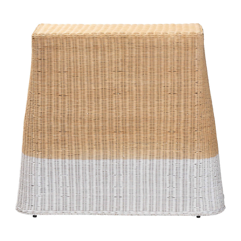 bali & pari  - Palm Console Table in Natural Brown/White - Palm-Small-Natural/White Rattan-Console Table view 4