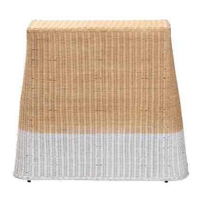 bali & pari  - Palm Console Table in Natural Brown/White - Palm-Small-Natural/White Rattan-Console Table view 4