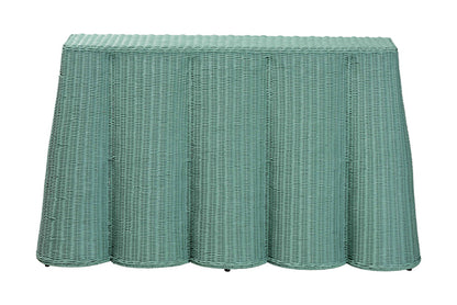 bali & pari - Palm Console Table - Palm-Green Rattan-Console Table view 2
