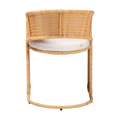 bali & pari - Palm Dining Chair in Light Honey - Palm-Light Honey/Rattan-Cushioned-DC view 4
