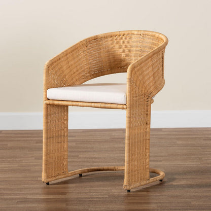 bali & pari - Palm Dining Chair in Light Honey - Palm-Light Honey/Rattan-Cushioned-DC view 9