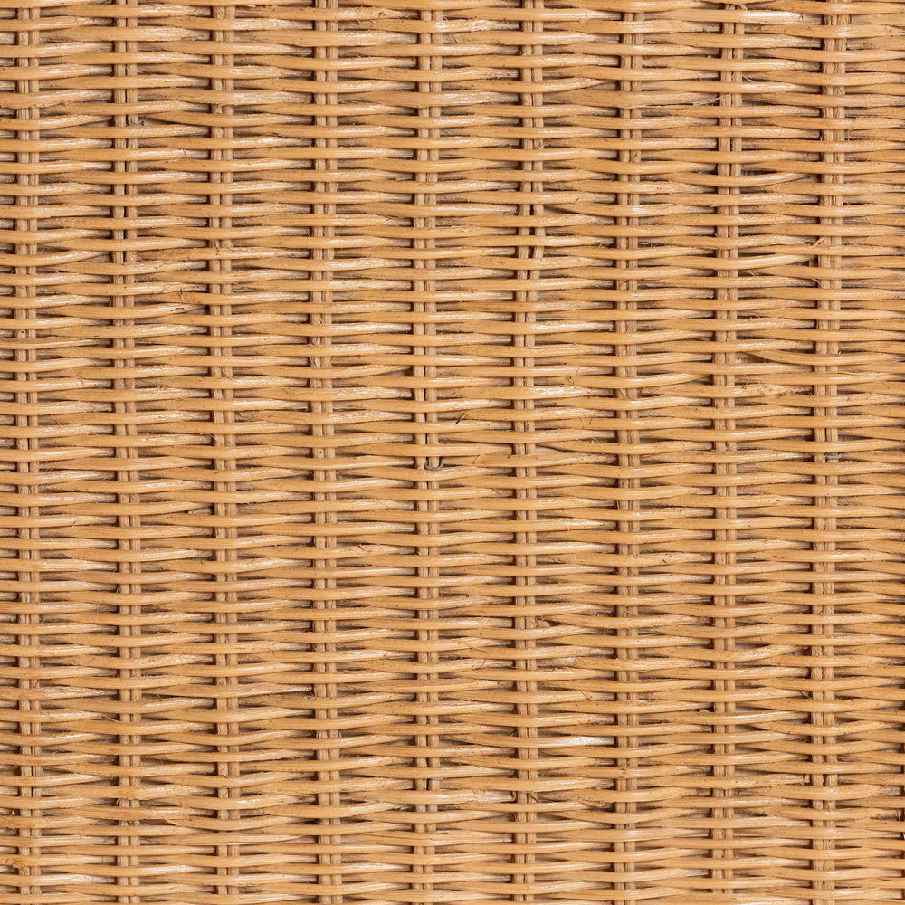 bali & pari - Palm Ottoman in Light Honey - Palm-Light Honey Rattan-Rectangle Ottoman w/ Cushion view 6
