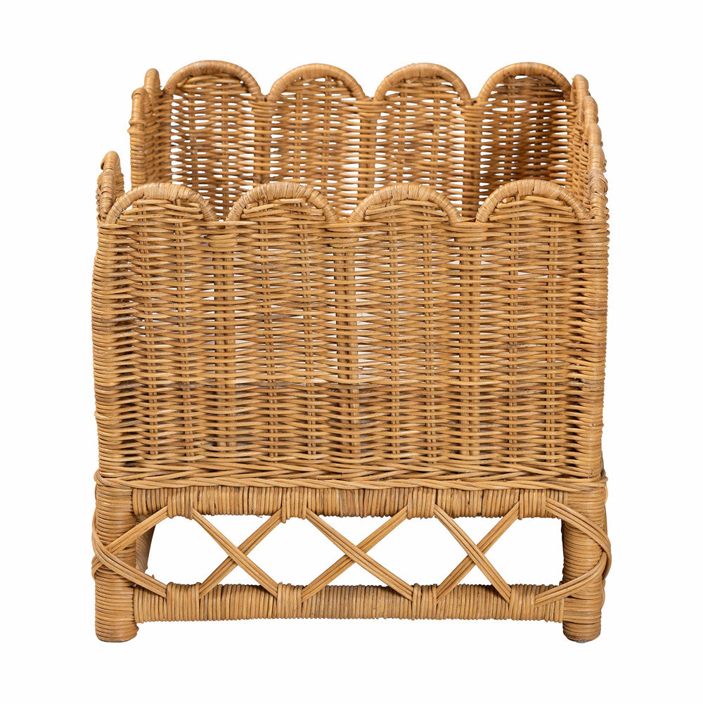 bali & pari - Palm Pet Bed in Light Honey - Palm Short-Natural Rattan-Pet Bed view 3