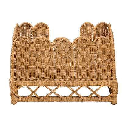 bali & pari - Palm Pet Bed in Light Honey - Palm Short-Natural Rattan-Pet Bed view 4