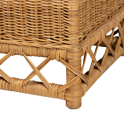 bali & pari - Palm Pet Bed in Light Honey - Palm Short-Natural Rattan-Pet Bed view 5