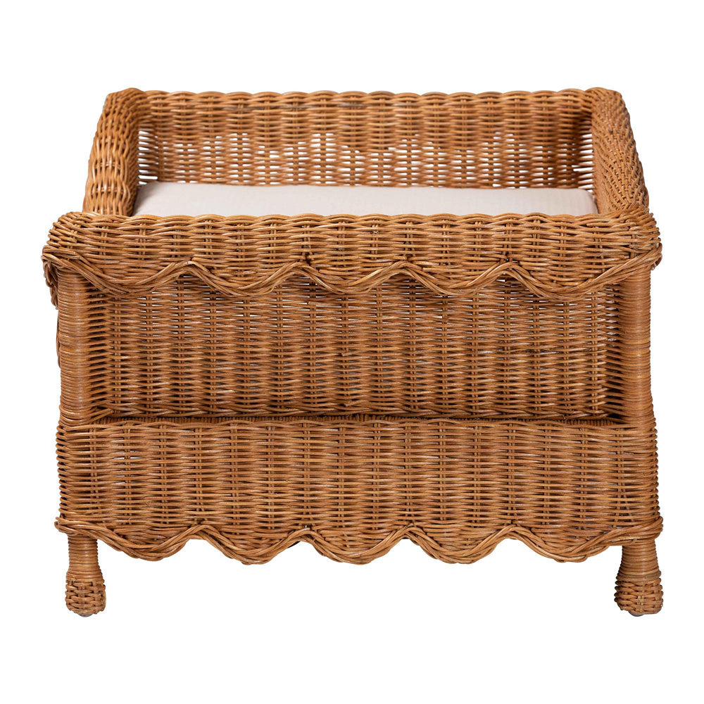 bali & pari - Papina Pet Bed in Light Honey - DC1122-Natural Rattan-Lg-Cushion-Pet Bed view 3