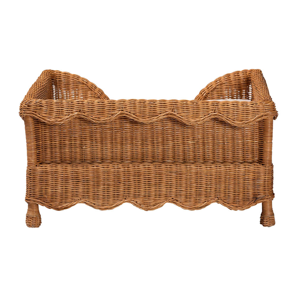 bali & pari - Papina Pet Bed in Light Honey - DC1122-Natural Rattan-Lg-Cushion-Pet Bed view 4
