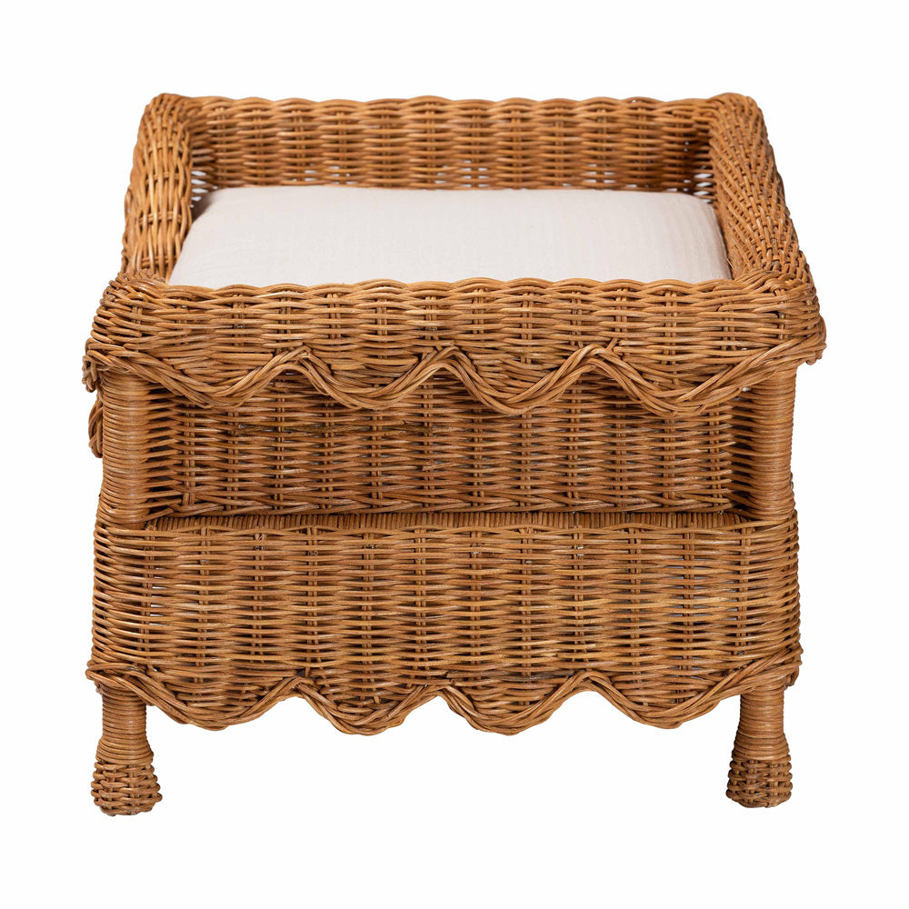 bali & pari - Papina Pet Bed in Light Honey - DC1122-Natural Rattan-Sm-Cushion-Pet Bed view 3