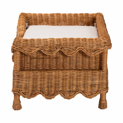 bali & pari - Papina Pet Bed in Light Honey - DC1122-Natural Rattan-Sm-Cushion-Pet Bed view 3