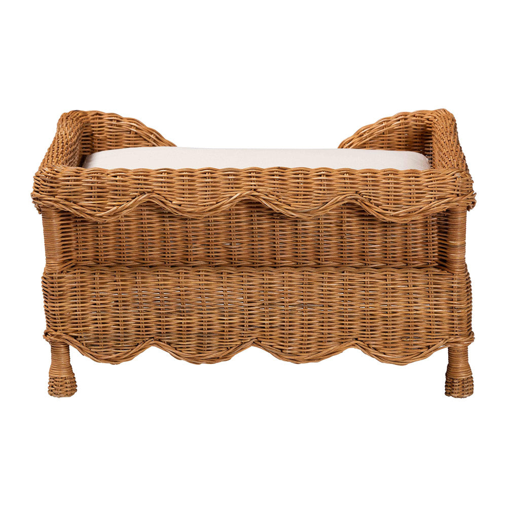 bali & pari - Papina Pet Bed in Light Honey - DC1122-Natural Rattan-Sm-Cushion-Pet Bed view 4