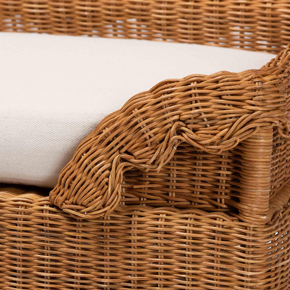 bali & pari - Papina Pet Bed in Light Honey - DC1122-Natural Rattan-Sm-Cushion-Pet Bed view 5
