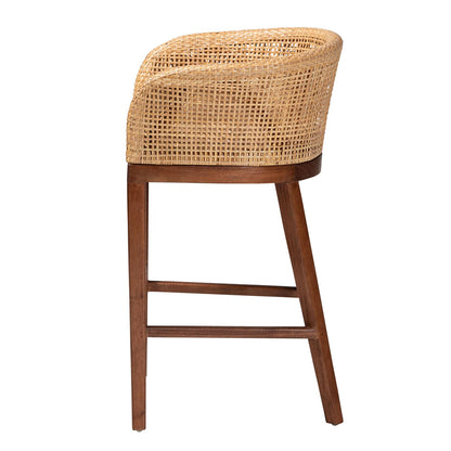 bali & pari - Papua Counter Stool in Natural Brown/Walnut Brown - Papua-Wood/Natural-CS view 3