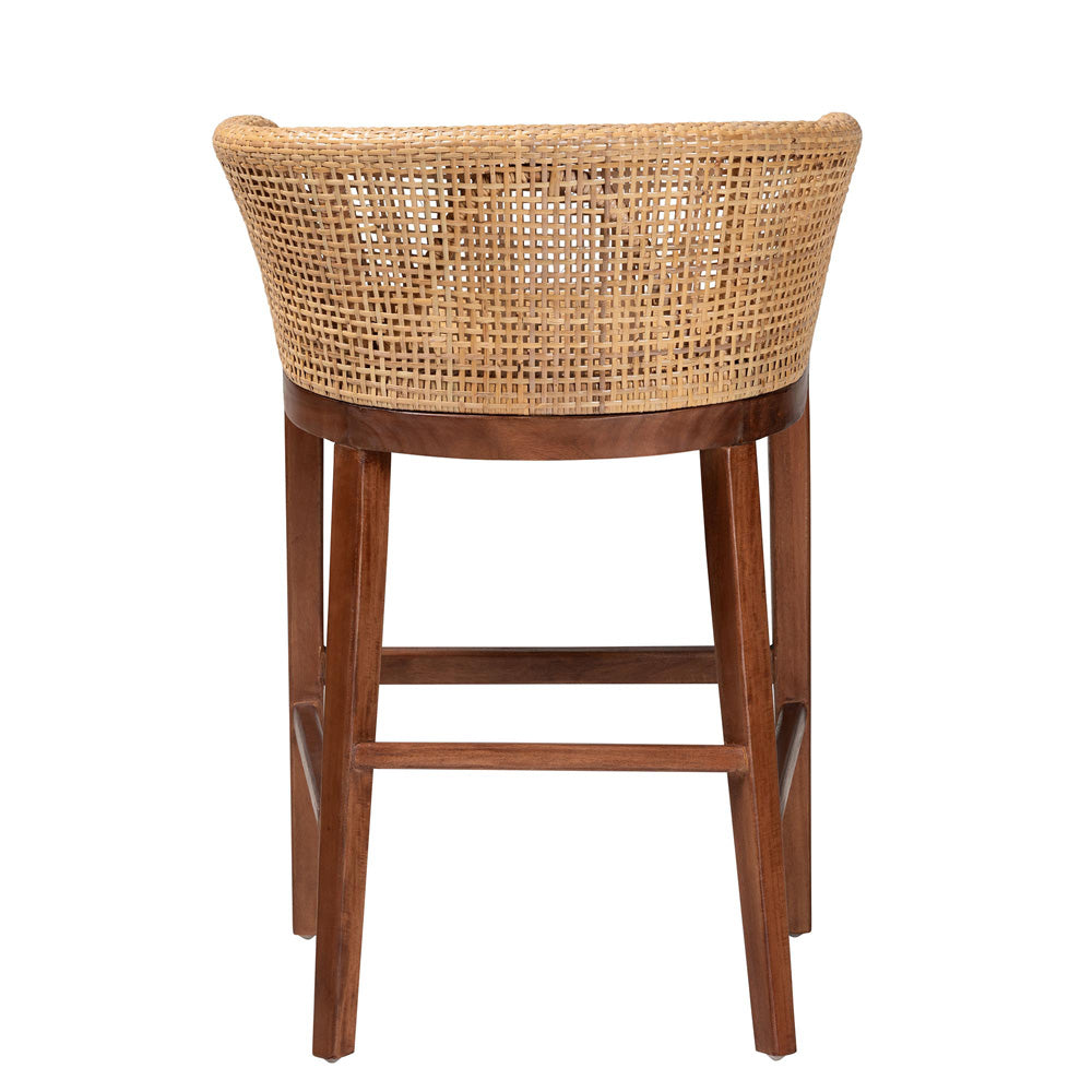 bali & pari - Papua Counter Stool in Natural Brown/Walnut Brown - Papua-Wood/Natural-CS view 4