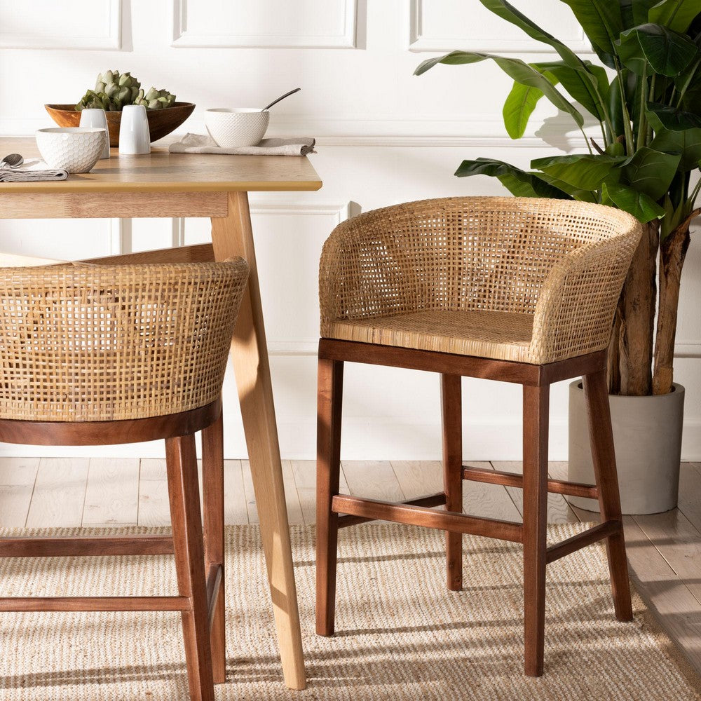 bali & pari - Papua Counter Stool in Natural Brown/Walnut Brown - Papua-Wood/Natural-CS view 8