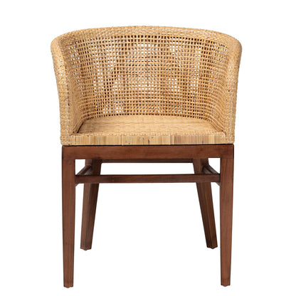 bali & pari - Papua Dining Chair in Natural Brown/Walnut Brown - Papua-Wood/Natural-DC view 2