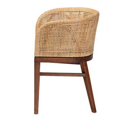 bali & pari - Papua Dining Chair in Natural Brown/Walnut Brown - Papua-Wood/Natural-DC view 3
