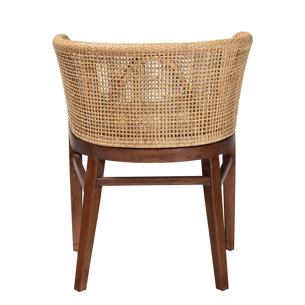 bali & pari - Papua Dining Chair in Natural Brown/Walnut Brown - Papua-Wood/Natural-DC view 4