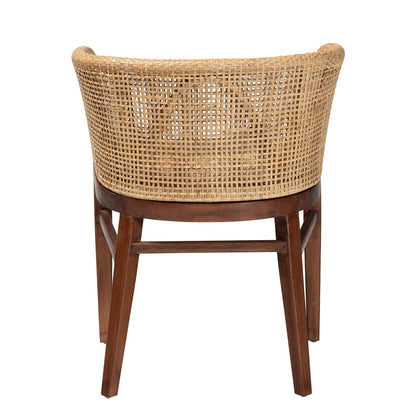 bali & pari - Papua Dining Chair in Natural Brown/Walnut Brown - Papua-Wood/Natural-DC view 4