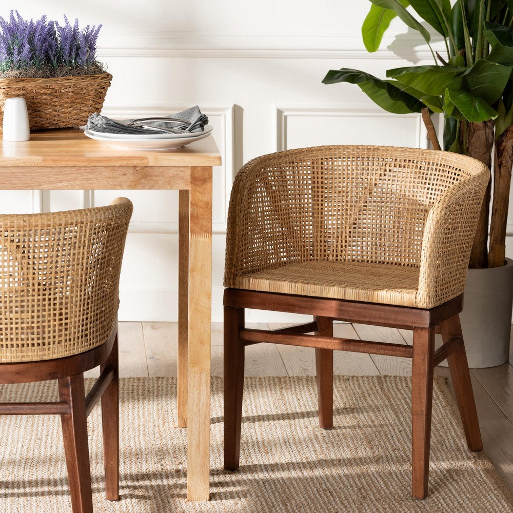 bali & pari - Papua Dining Chair in Natural Brown/Walnut Brown - Papua-Wood/Natural-DC view 8
