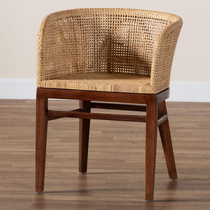 bali & pari - Papua Dining Chair in Natural Brown/Walnut Brown - Papua-Wood/Natural-DC view 9