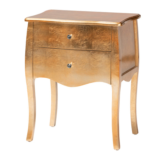 bali & pari - Patrice End Table in Gold - JY15B054-Gold-ET view 1
