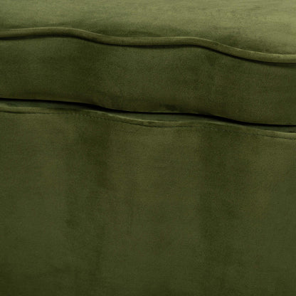 bali & pari - PaulinaBench in Moss Green/Black - BBT3246-Moss Green Velvet-Storage-Bench view 6