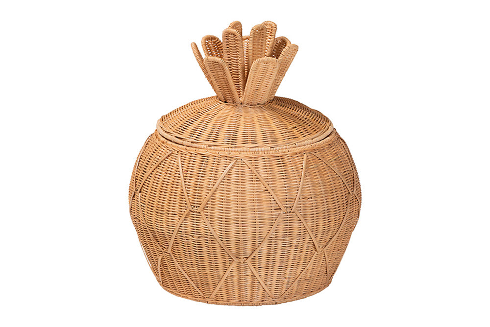 bali & pari - Pelham Basket - WS253-Small-Natural Rattan-Basket view 1