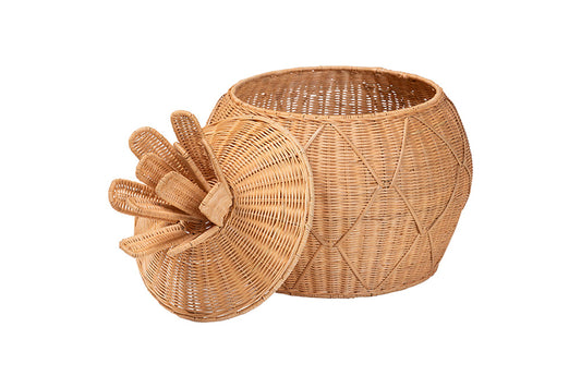 bali & pari - Pelham Basket - WS253-Small-Natural Rattan-Basket view 2