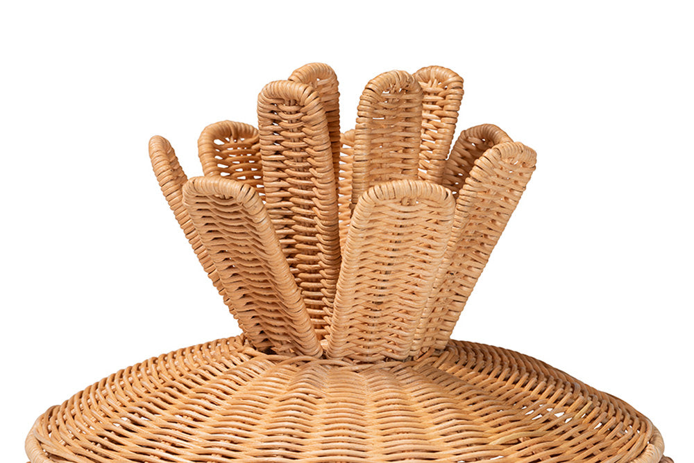 bali & pari - Pelham Basket - WS253-Small-Natural Rattan-Basket view 3