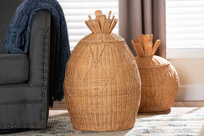 bali & pari - Pelham Basket - WS254-Large-Natural Rattan-Basket view 5