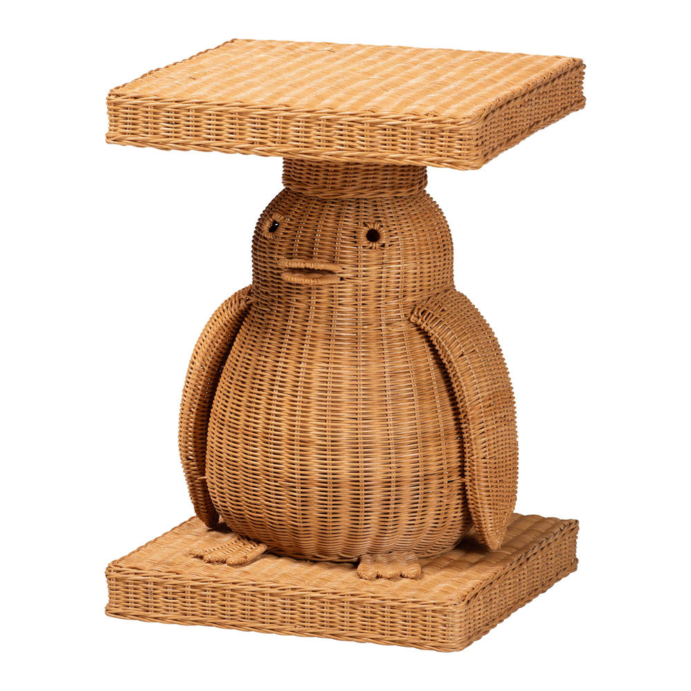 bali & pari - PembrokeEnd Table in Light Honey - Penguin-Natural Rattan-ET view 1