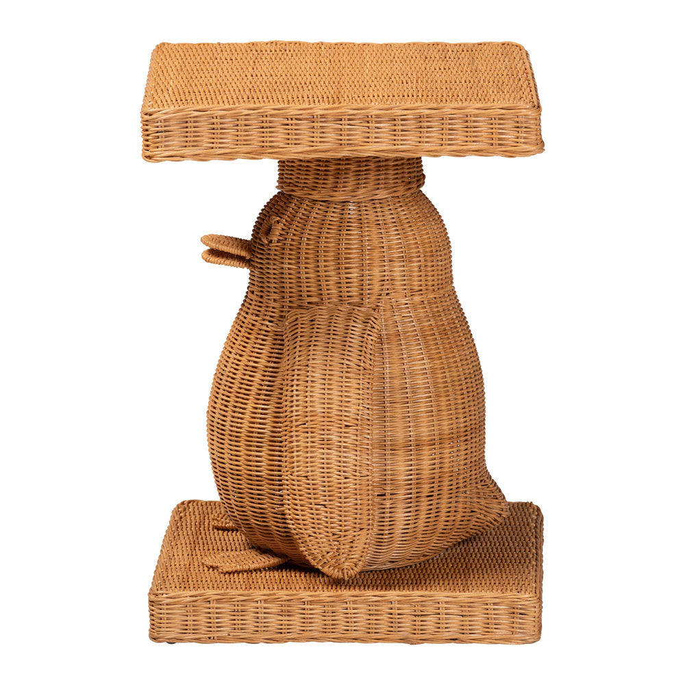 bali & pari - PembrokeEnd Table in Light Honey - Penguin-Natural Rattan-ET view 3