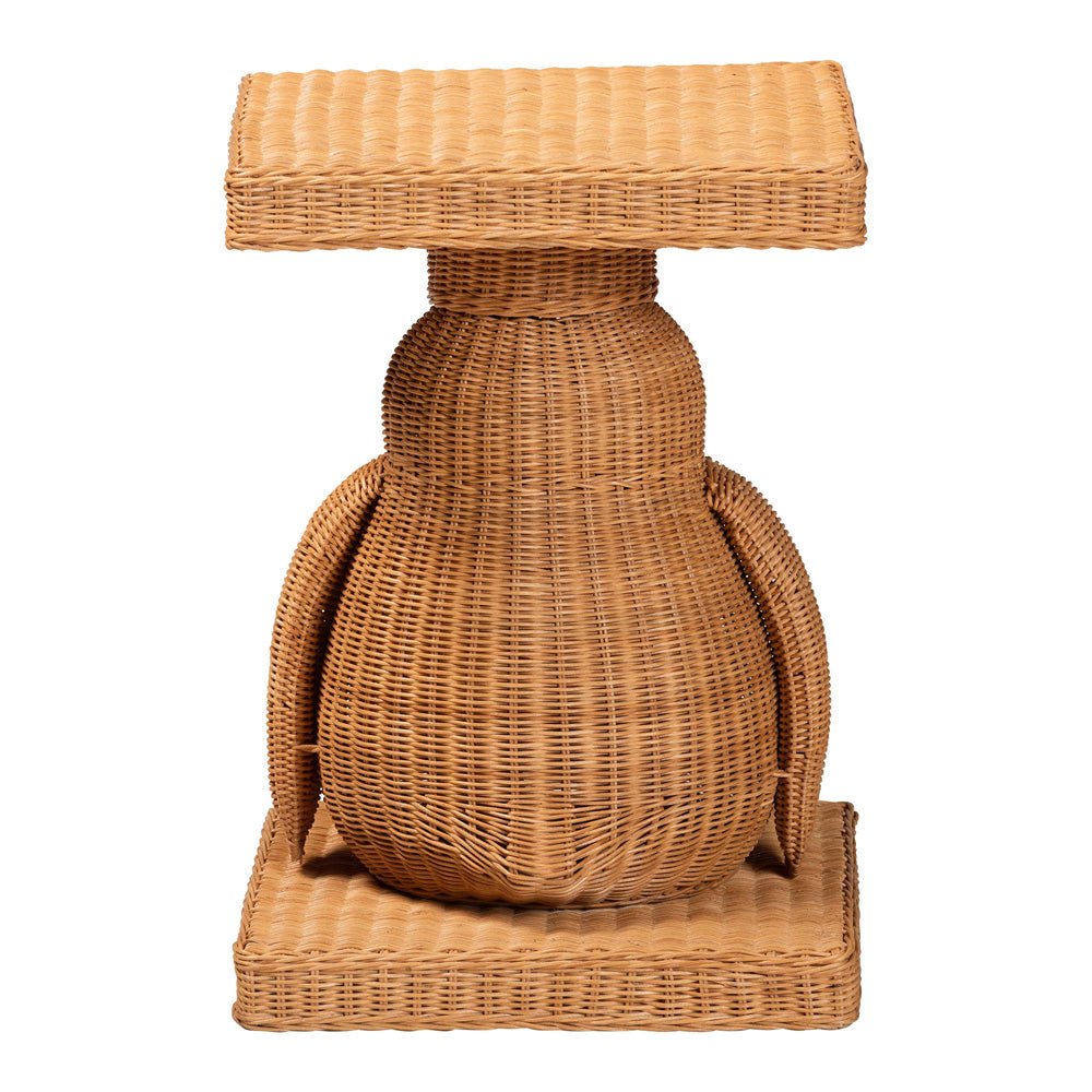 bali & pari - PembrokeEnd Table in Light Honey - Penguin-Natural Rattan-ET view 4