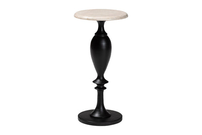 bali & pari - Perlita End Table - J2627-MS-2PCDT-Gry Marble/Blk Wood-ET view 1